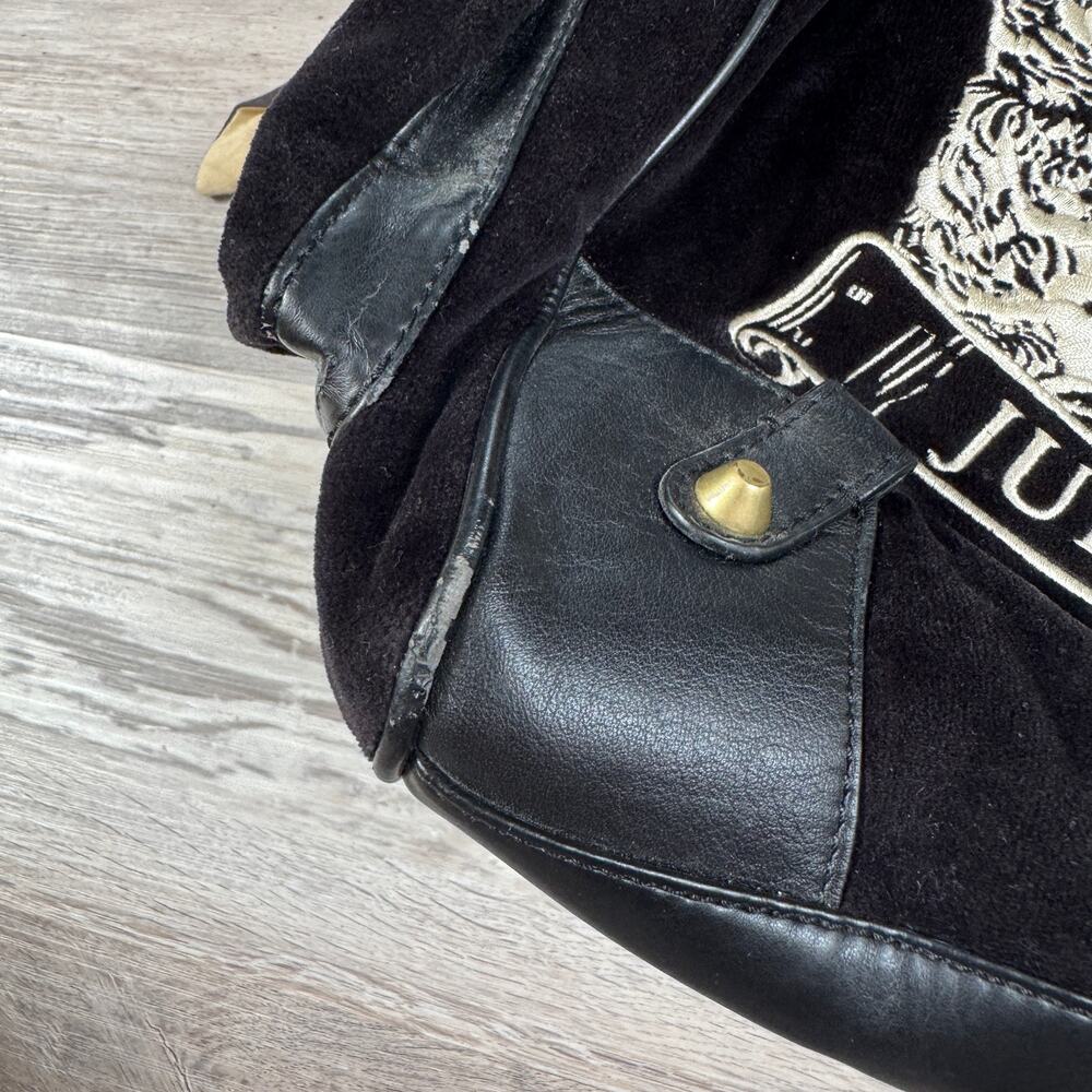 Vintage 2002 Juicy Couture Y2K RARE Velour Daydreamer Tote Bag Scottie Charm - Picture 10 of 16